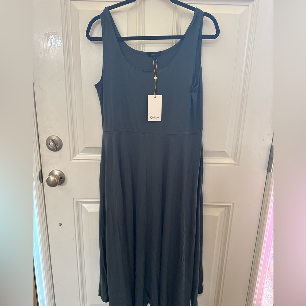 Quince Green Maxi Dress